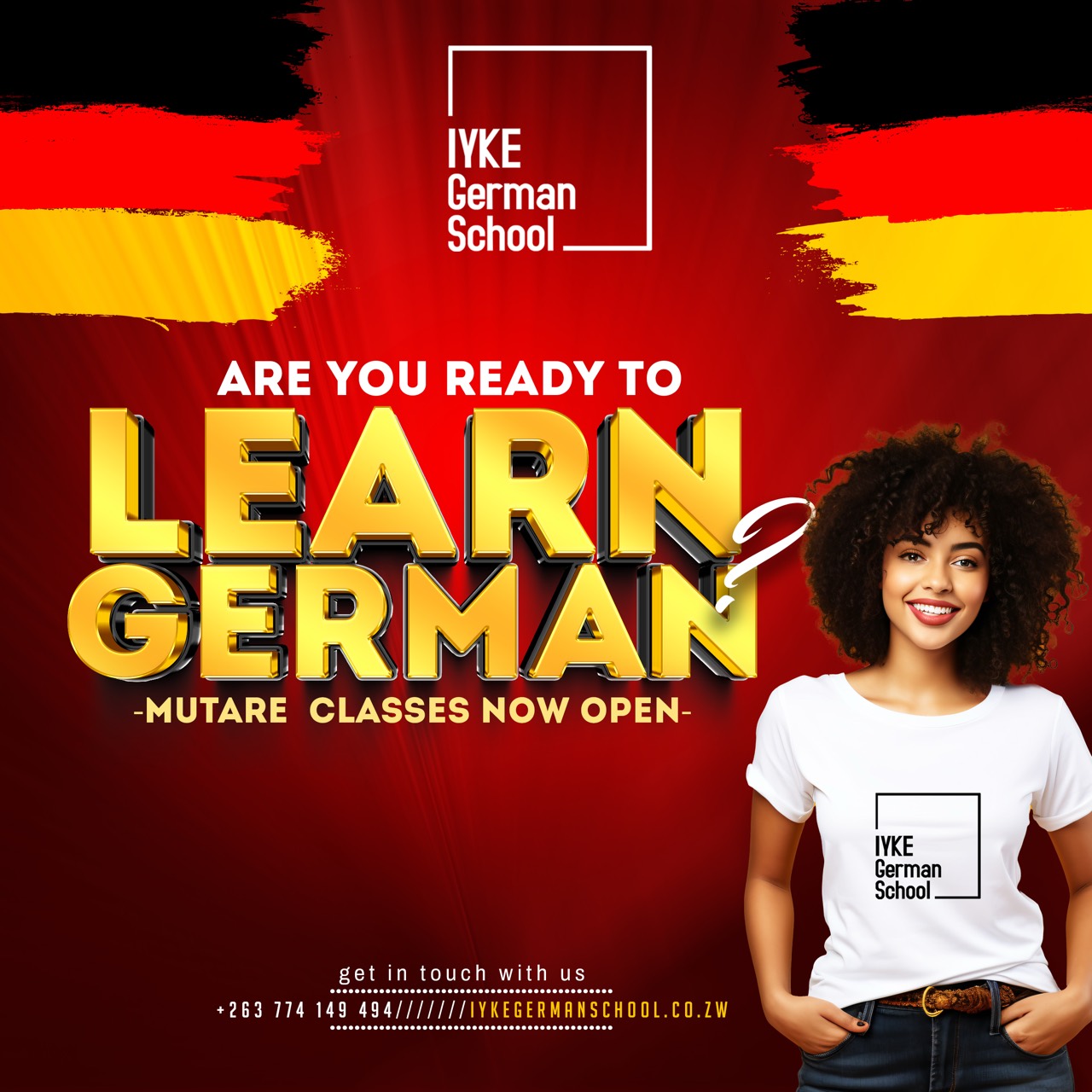 Learn German Mutare classes now open campaign