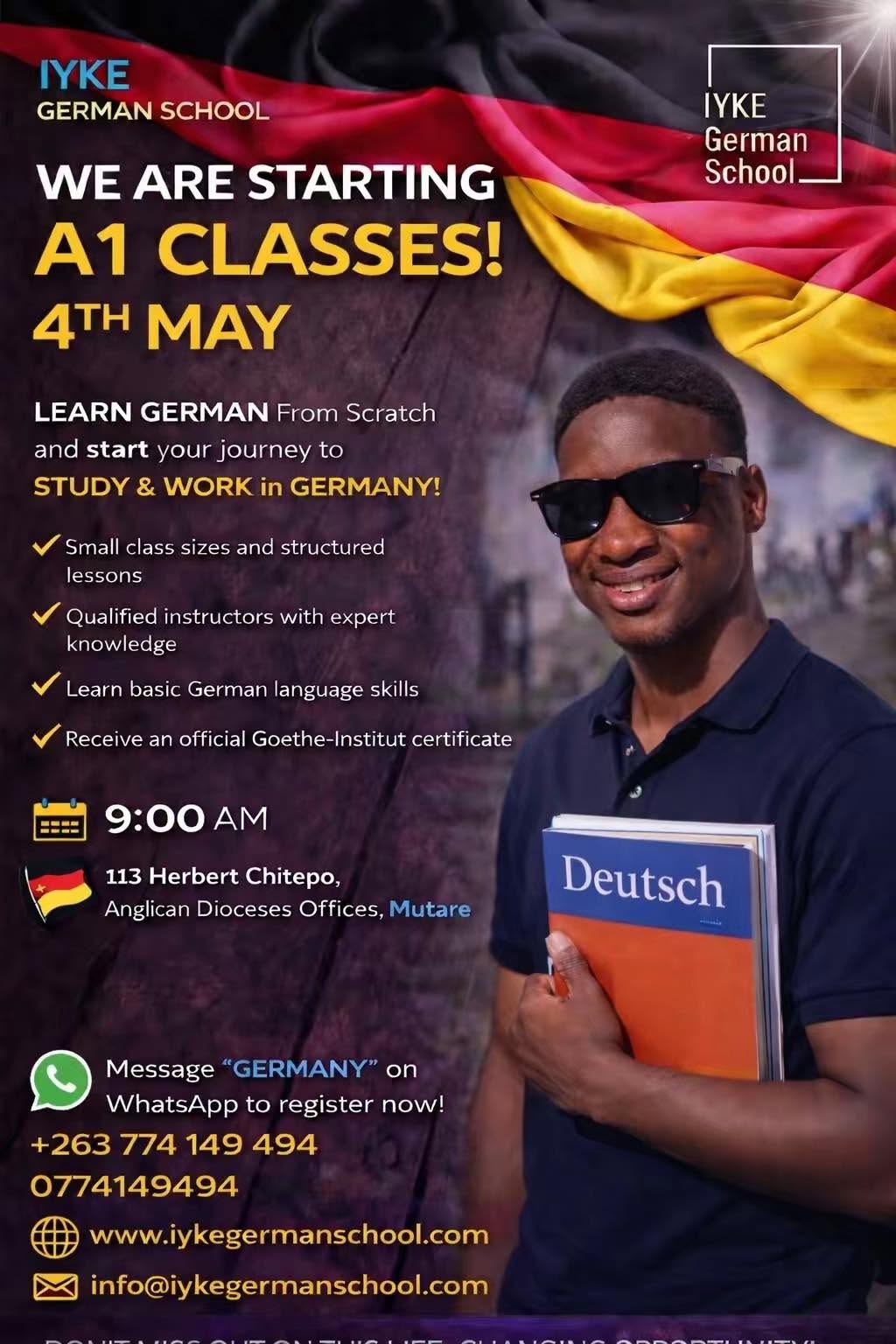 Iyke German School classroom video preview with students